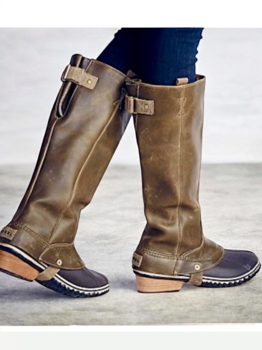 Sorel Slim Pack Riding Tall Boots - Brown, Size 6